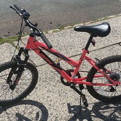 Huffy Kids Hardtail Mountain Bike for Girls, Stone Mountain 20 inch 6-Speed, Solar Flare