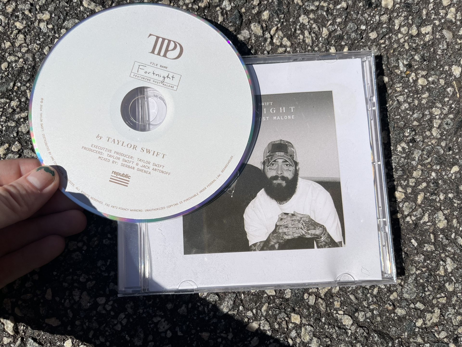 Fortnight: Taylor Swift ft. Post Malone CD (TTPD) The Tortured Poets Department