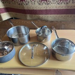 Assortment Of Pots And Lids