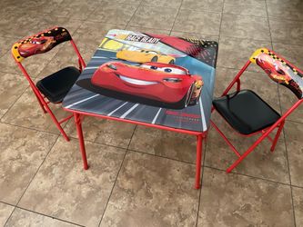 Disney Pixar Cars Kids Table & Chair Set – Excellent Condition