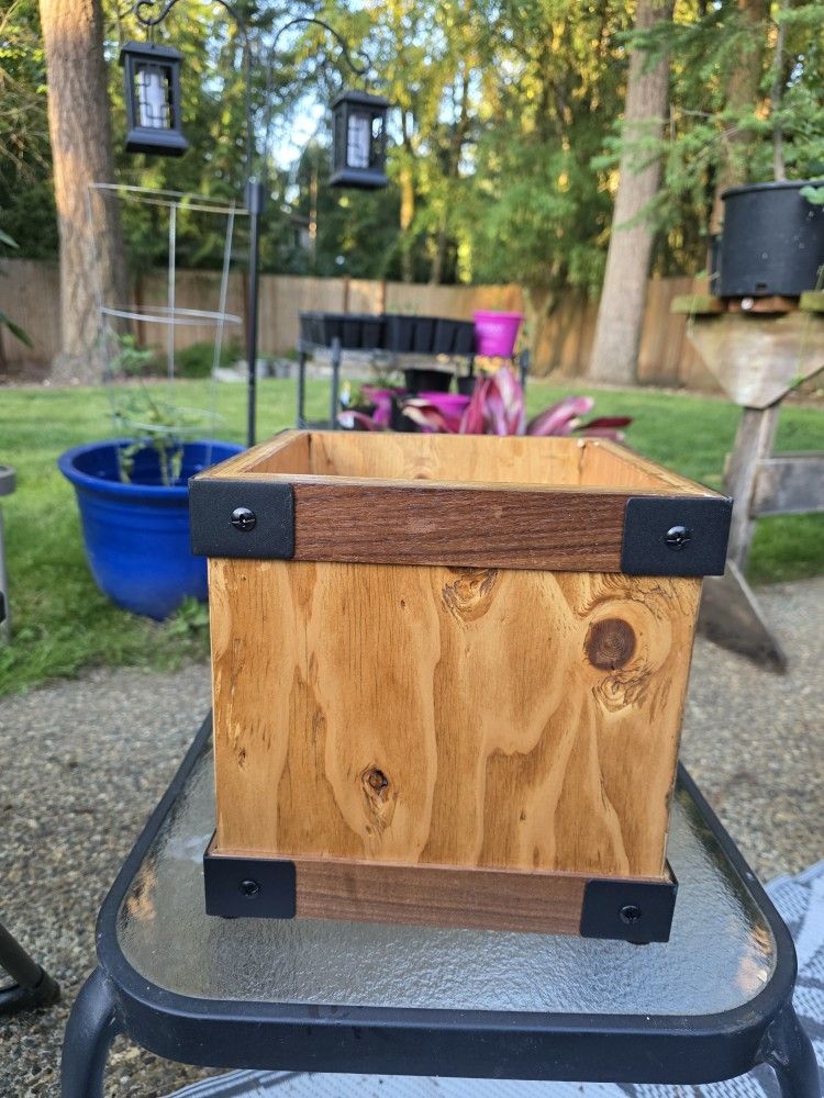 Hand Crafted Rustic Planter Box