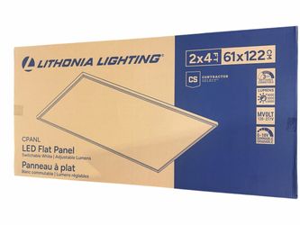 Lithonia Lighting 2x4 LED Flat Panel Light 6000 Lumens – New