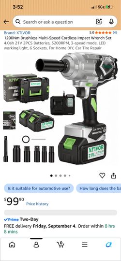 Impact wrench set
