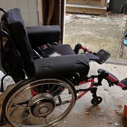 Quickie Extender Wheel Chair With Rechargeable Battery And PRM Cushions