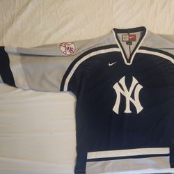 Vintage Nike New YORK Yankees Hockey 90's Jersey