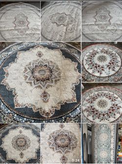 round rugs ‼️ 5ft rounds $120 8ft rounds $249.99