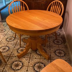Wood Table and Chairs