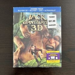 Jack the Giant Slayer 3D Blu-Ray, Blu-Ray, Digital Copy Movies w/ Slipcover