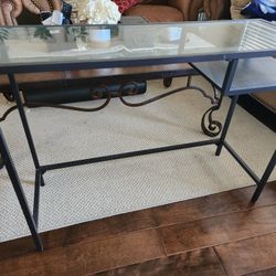 Glass Desk Table/ Side Table