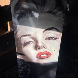 Marilyn Monroe Printed Canvas By Frank Ritter
