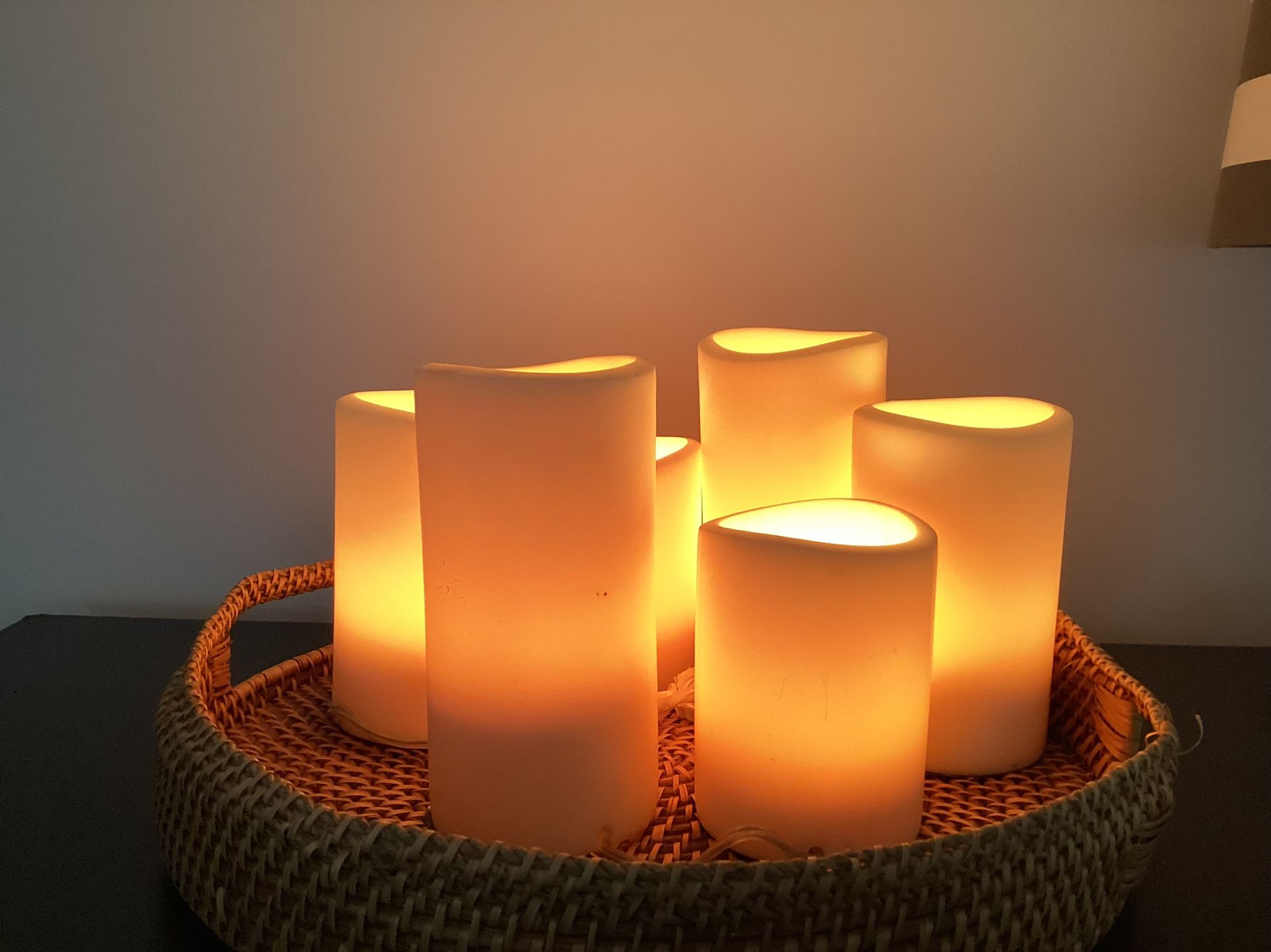 6 Candles With different Light Intensity- Electric