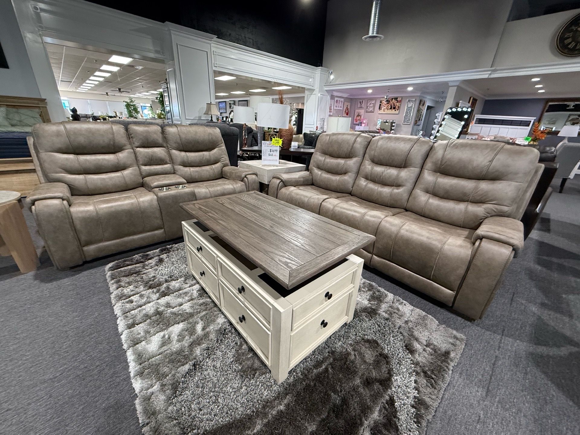 2 PC RECLINER SOFA AND LOVESEAT