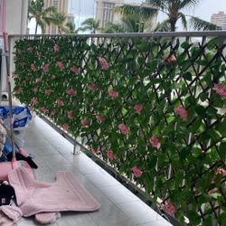 Beautiful Lanai Decorative Foliage W/ Flowers & Lights !!