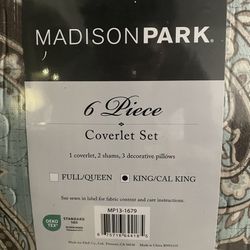 Madisonpark 6 Piece Coverlet Set King Size