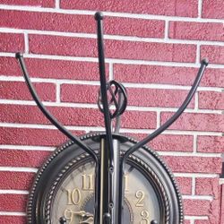 Coat Rack Stand Metal Black
