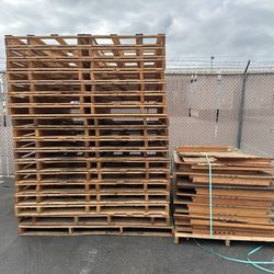 pallets all different sizes crates scrap wood