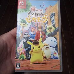 Detective Pikachu. JP Nintendo Switch Game 