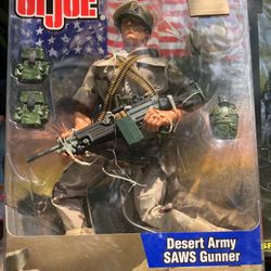 GI Joe: Desert Army Saw Gunner: 12 Inch Action Figure 