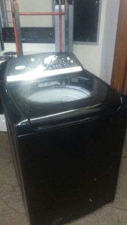 Black Whirlpool Cabrio washer