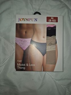 Joyspun Modal & Lace Thong 4-Pack Size M