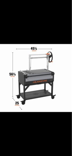 Bronco Open Flame Santa Maria Grill with Soft Cover and Coal Rake hablo español