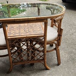 *Set 1* Rattan Honeymoon Dining Set