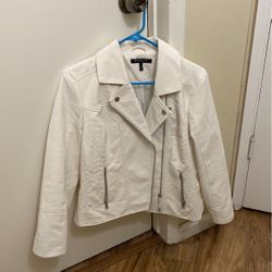 White Leather Jacket 
