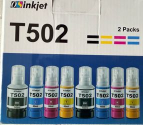 New Osinkjet T502 ink refill bottles for Epson EcoTank printers