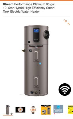 Rheem Performance Platinum 65 gal. 10-Year Hybrid High Efficiency Smart Tank Electric Water Heater