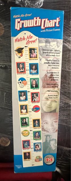 Watch Me Grow Growth Chart with Picture Frames