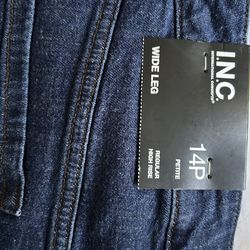 14P Wide Leg I.N.C. Jeans -New from Macy’s