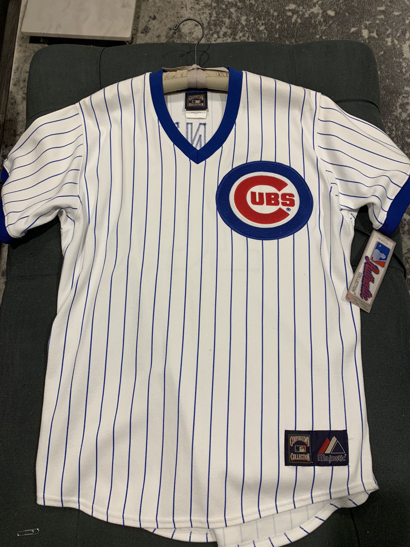 NEW CHICAGO CUBS Baseball JERSEY, MLB Chicago Cubs Jersey, TEAM APPAREL, Sports Collectors Team apparel, RON SANTO Chicago Cubs Jersey,  Size LARGE