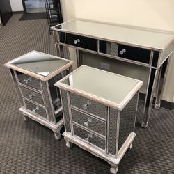 Weathered White End Table, Nightstand, Desk, Vanity, Tv Stand - BRAND NEW- Sold Individually Or As a Set