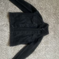 Black denim jacket 