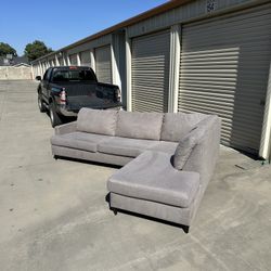 Free Delivery! Grey Sectional Couch