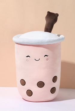 Miniso Milk Tea With Straw Pillow 