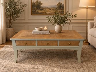SOFT SAGE GREEN COFFEE TABLE