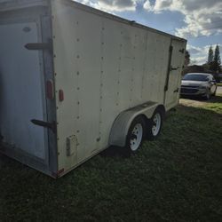 16' Inclosed Dual Axle Trailer 