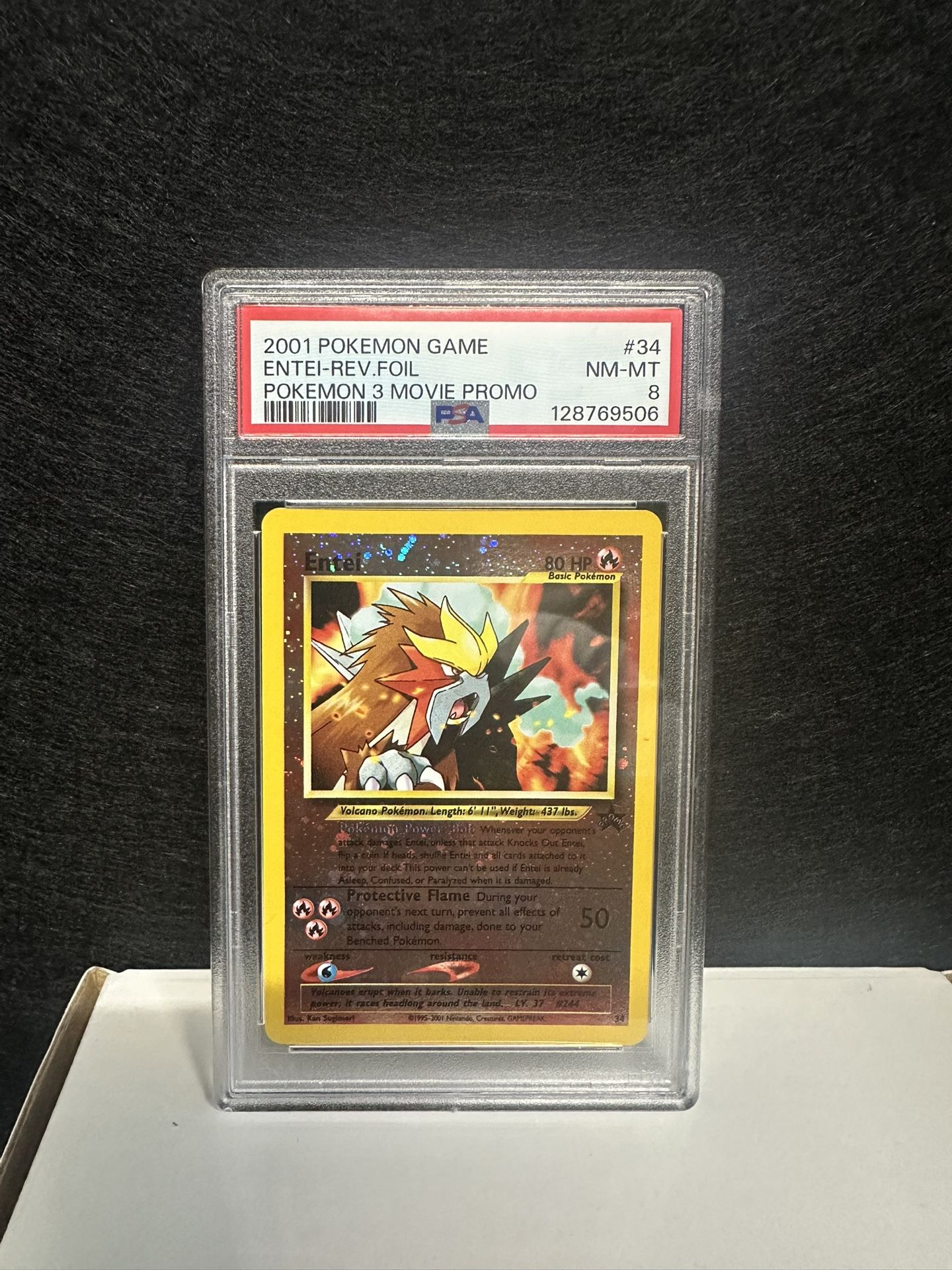 2001 Pokemon Entei Reversed Foil Pokemon 3 Movie Promo PSA 8,All Products : American Fashion Style Bags On Sale