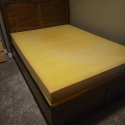 Bed Frame W/ Box Spring - Full size Bed