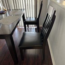 Dark Wood Formal Dinning Table