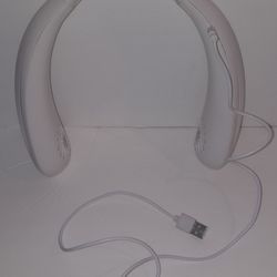 LIKE NEW Model T36 Rechargeable Bladeless Neck Cooler Fan w/ USB Charging Cable