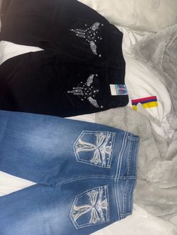 Rhinestone Bootcut Jeans