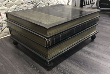 Vintage 1980s Stacked Books Coffee Table By Mainland Smith