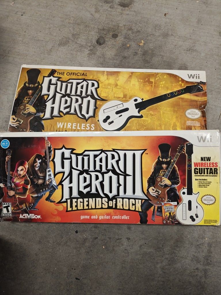Guitar hero guitars In Original Boxes