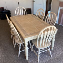 Table & Six Chairs 