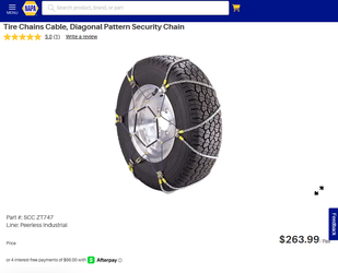 Tire Cable Chains, SCC ZT747