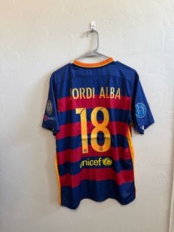 FC Barcelona 2015-16 home Jordi alba jersey