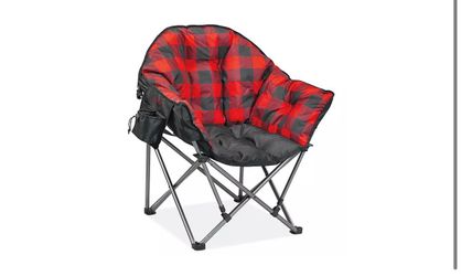 NEW ULINE Big Daddy Plush Camping Chair 500 lb Capacity – Factory Sealed