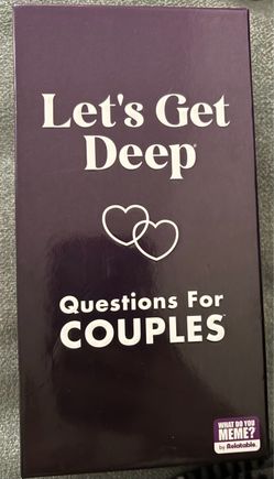 Let's Get Deep Questions For Couples Game
